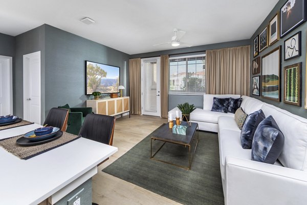 living room at Marlowe Peoria Place Apartments