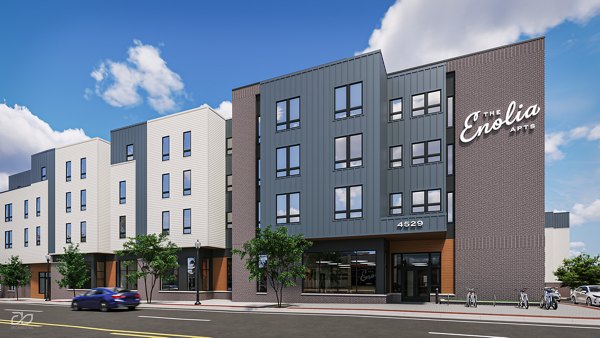 rendering at Enolia Apartments