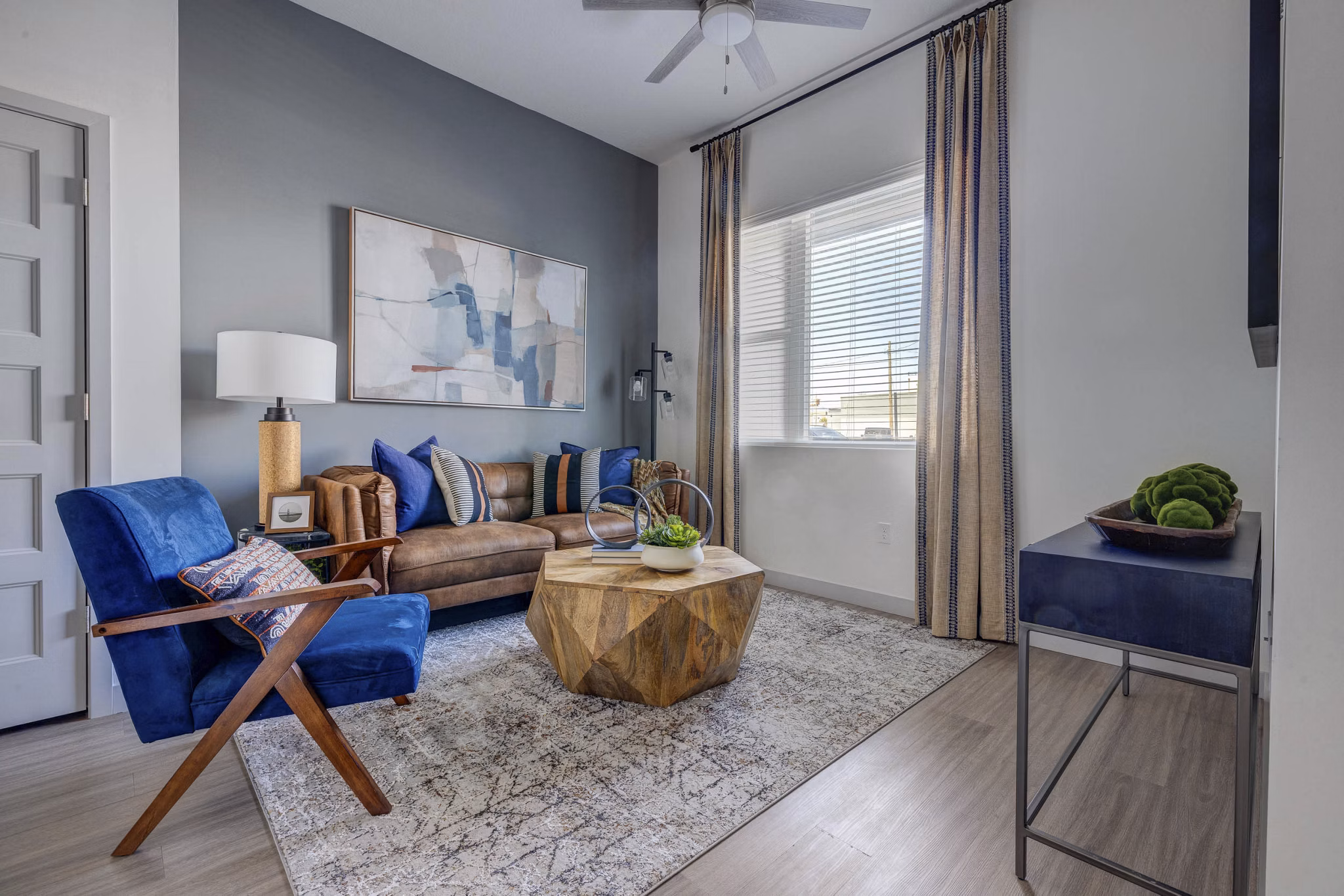 living room at Alta Stone at the Gateway Apartments