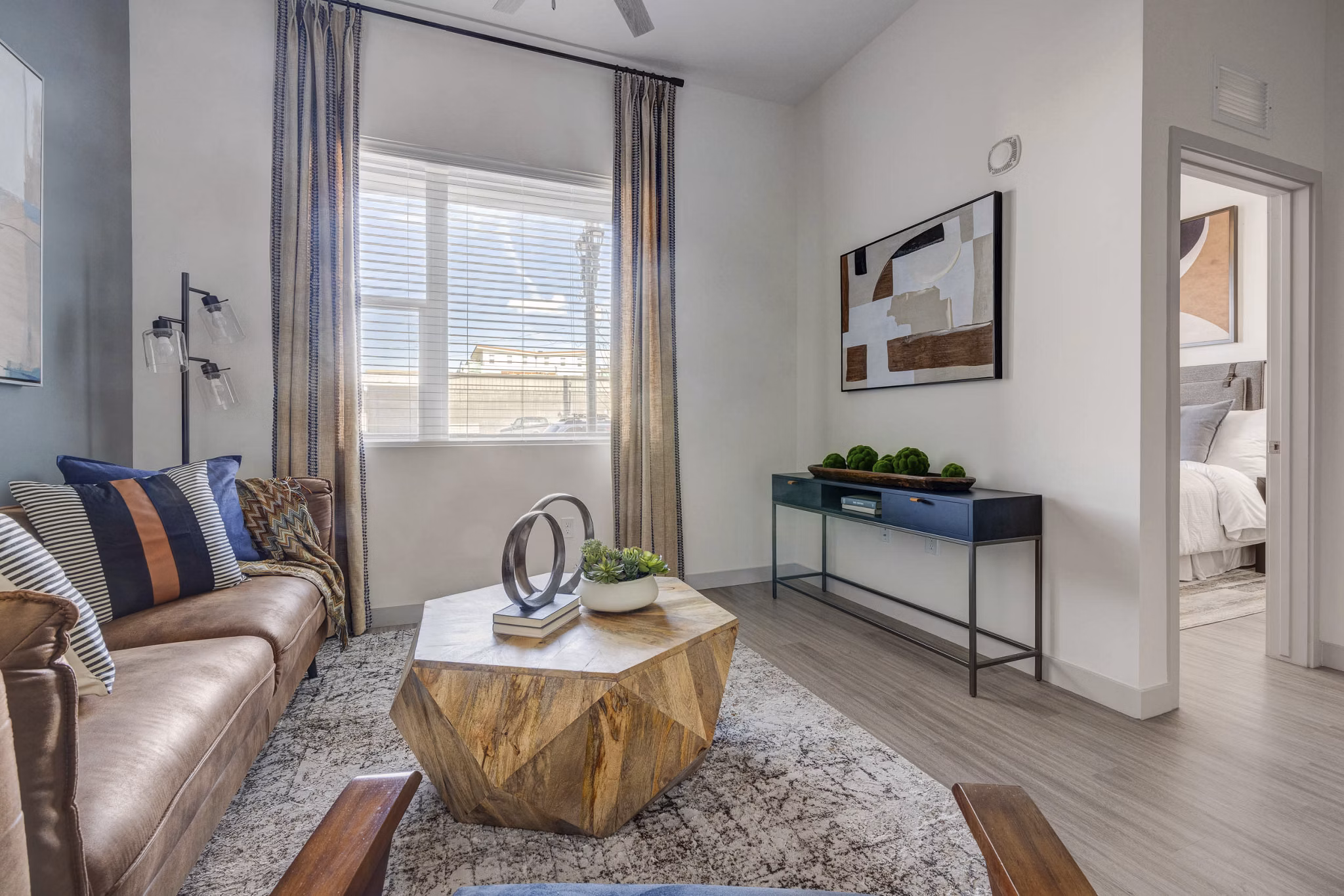 living room at Alta Stone at the Gateway Apartments