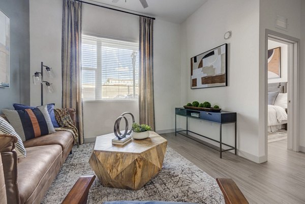 living room at Alta Stone at the Gateway Apartments