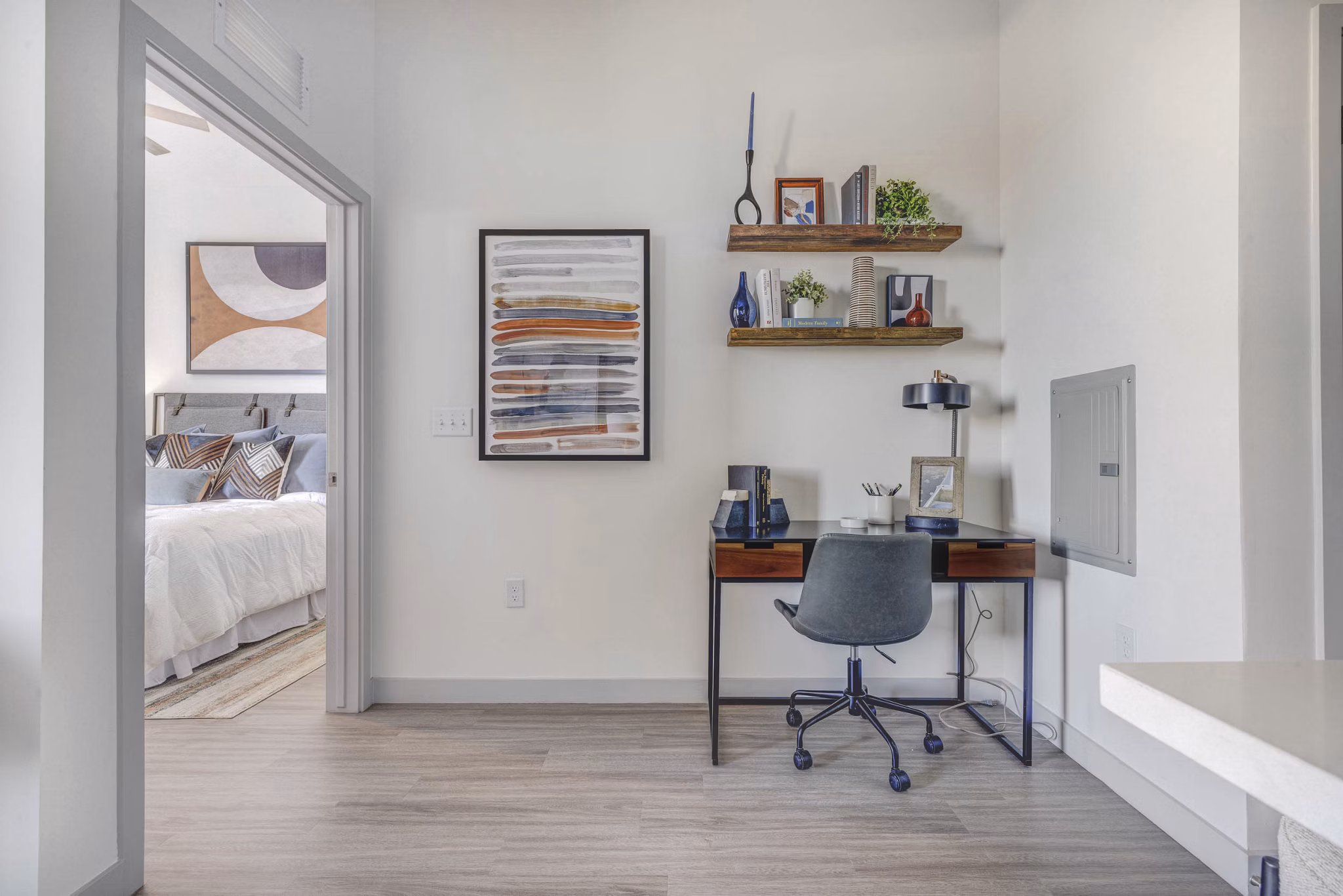 living room at Alta Stone at the Gateway Apartments