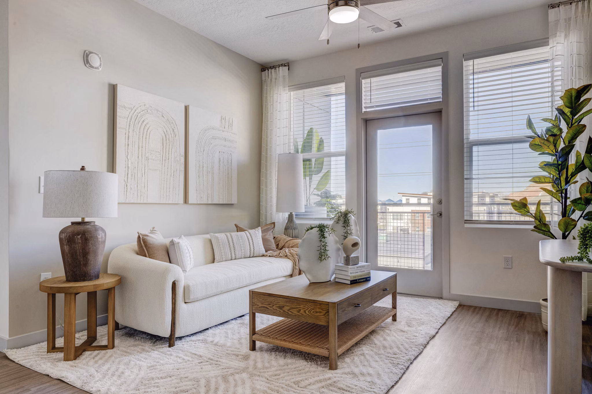living room at Alta Stone at the Gateway Apartments