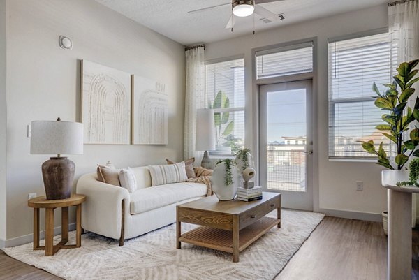 living room at Alta Stone at the Gateway Apartments
