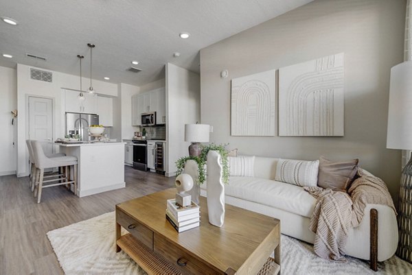 living room at Alta Stone at the Gateway Apartments