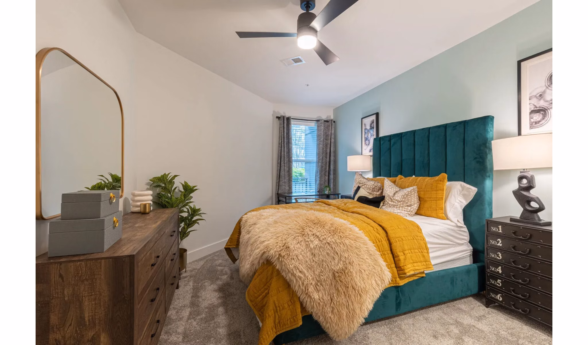 bedroom at Connection at Southside Apartments