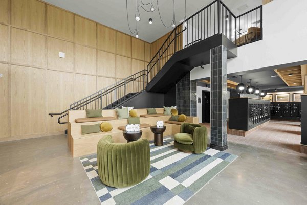 clubhouse at Alexan Moto Apartments