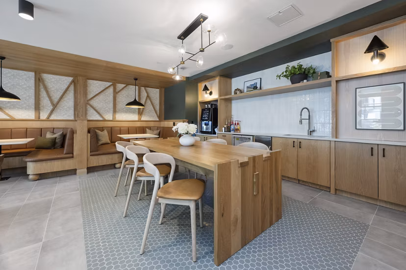 clubhouse at Alexan Moto Apartments