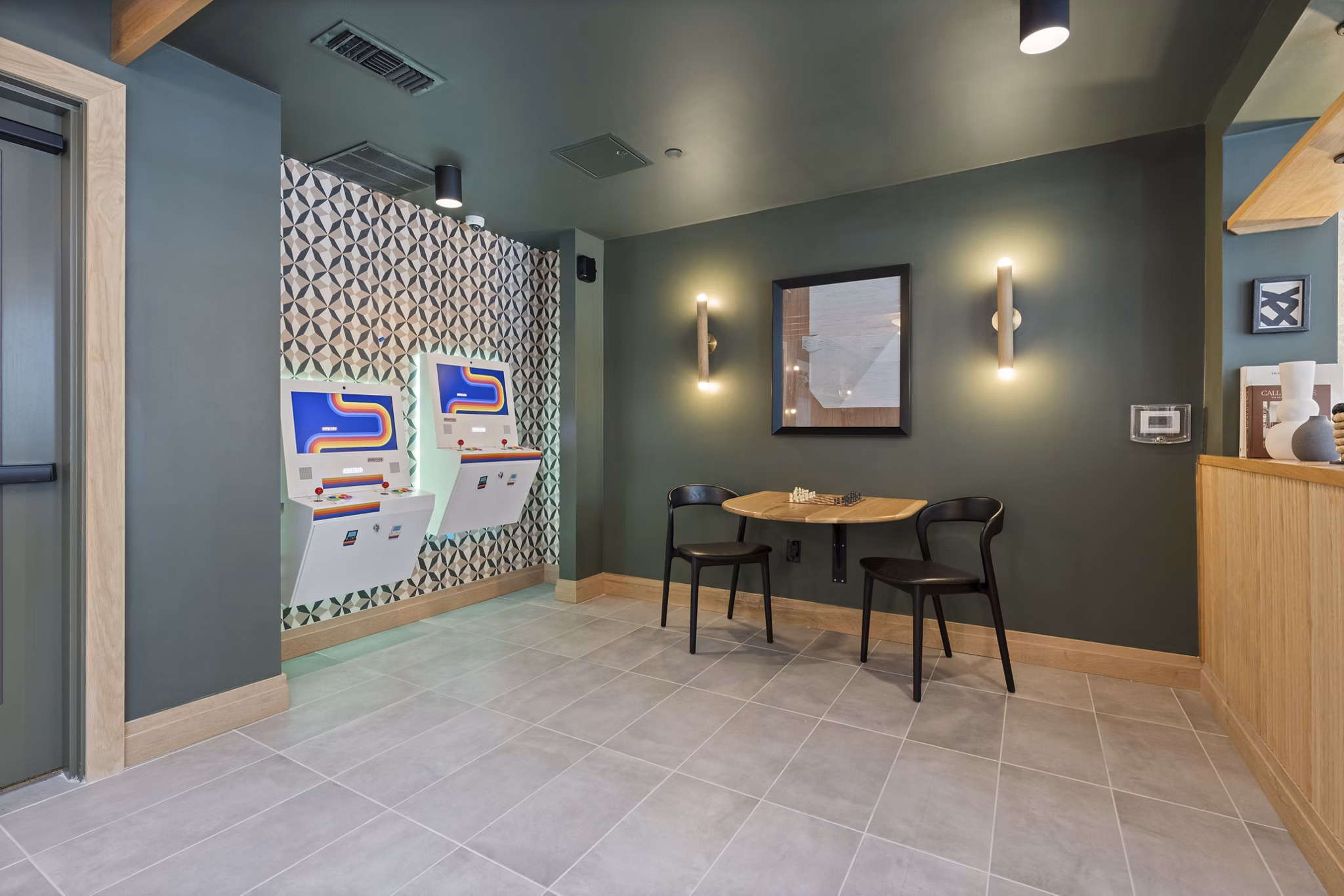 clubhouse at Alexan Moto Apartments 