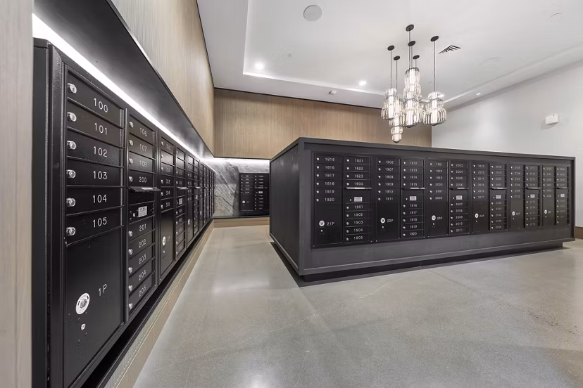 mail room at Saiya Apartments