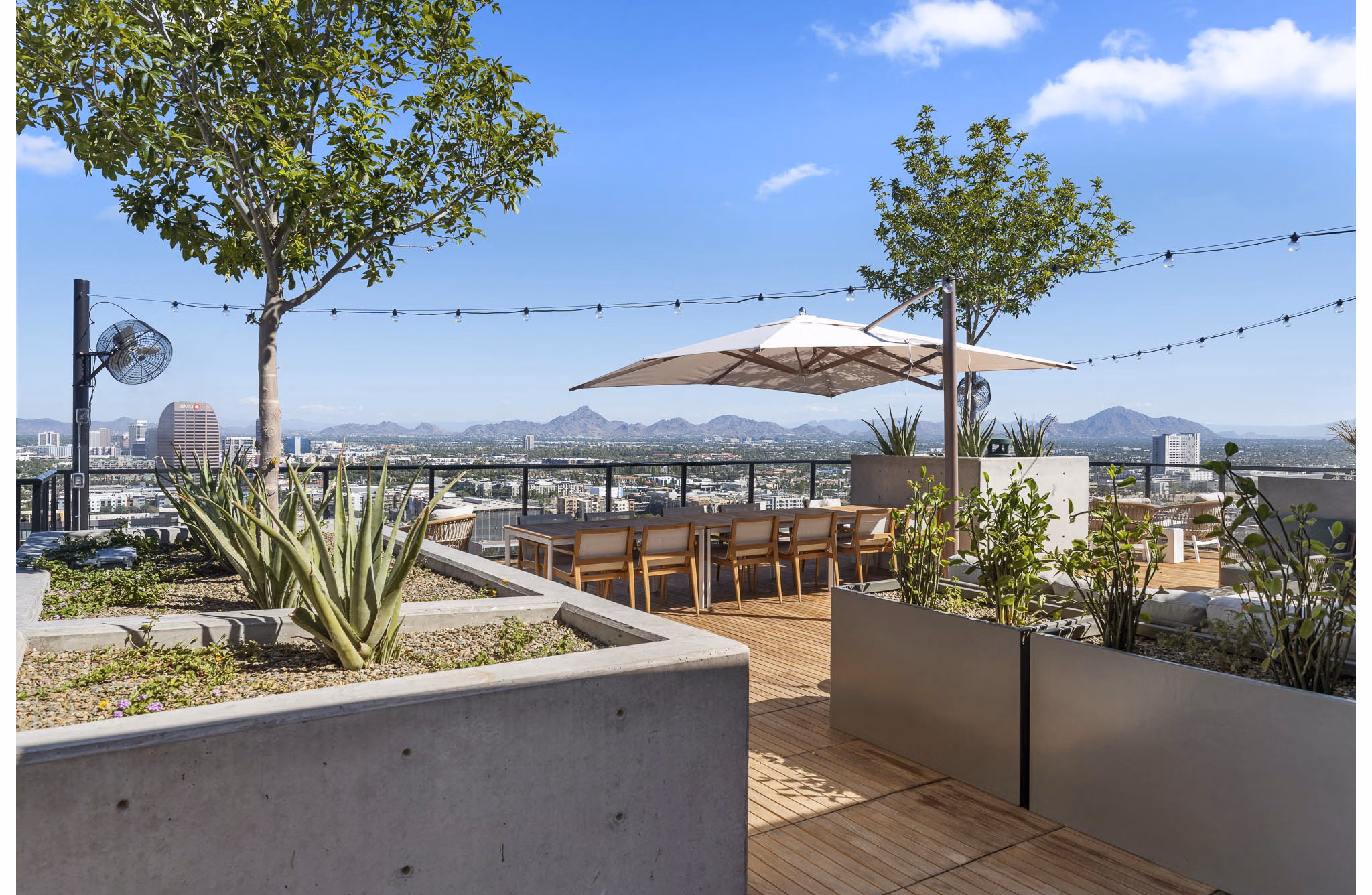 patio at Saiya Apartments