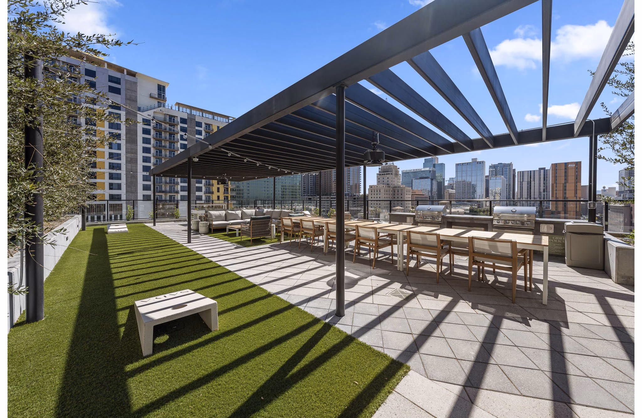 patio at Saiya Apartments