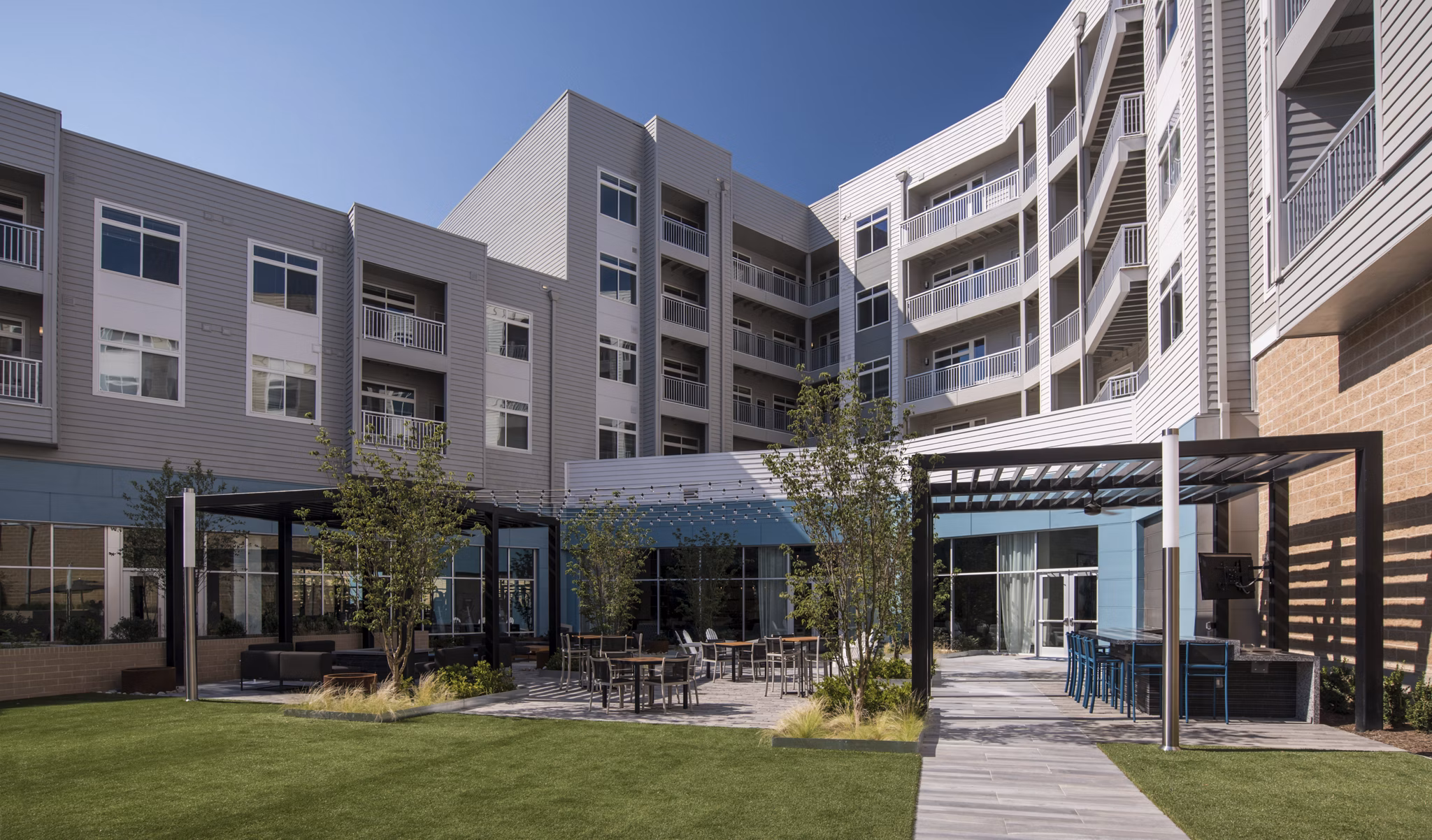 exterior at The Daley at Shady Grove Apartments