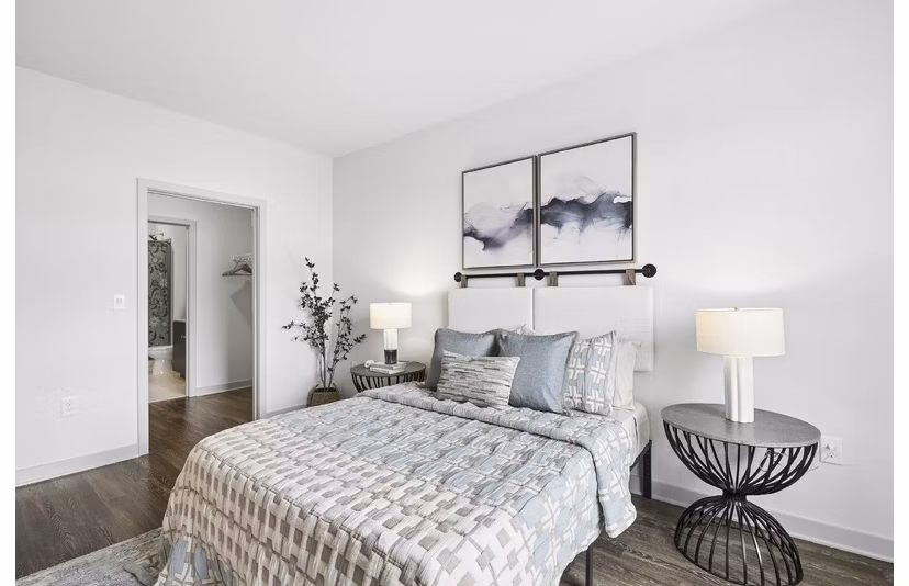 bedroom at The Daley at Shady Grove Apartments