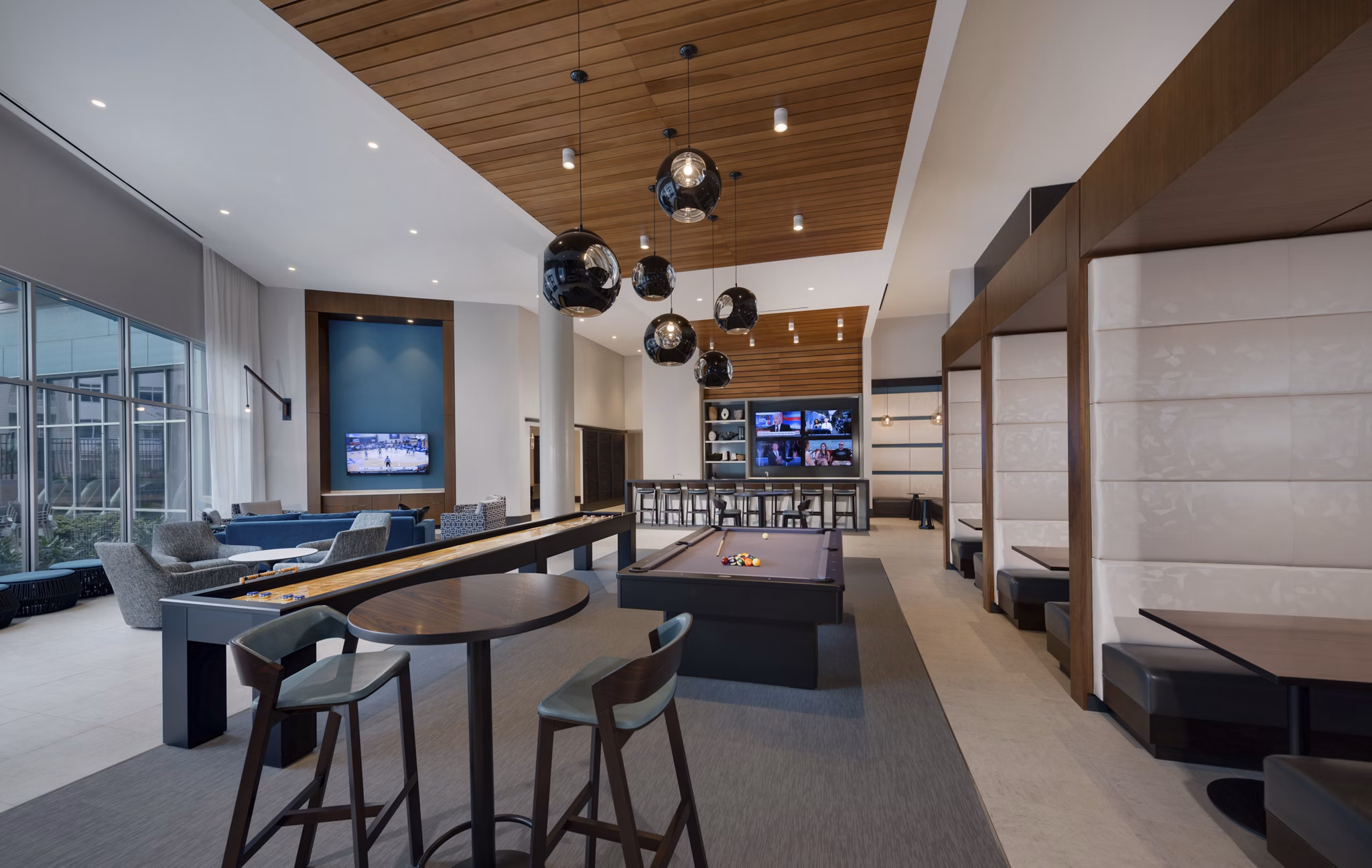 game room at The Daley at Shady Grove Apartments
