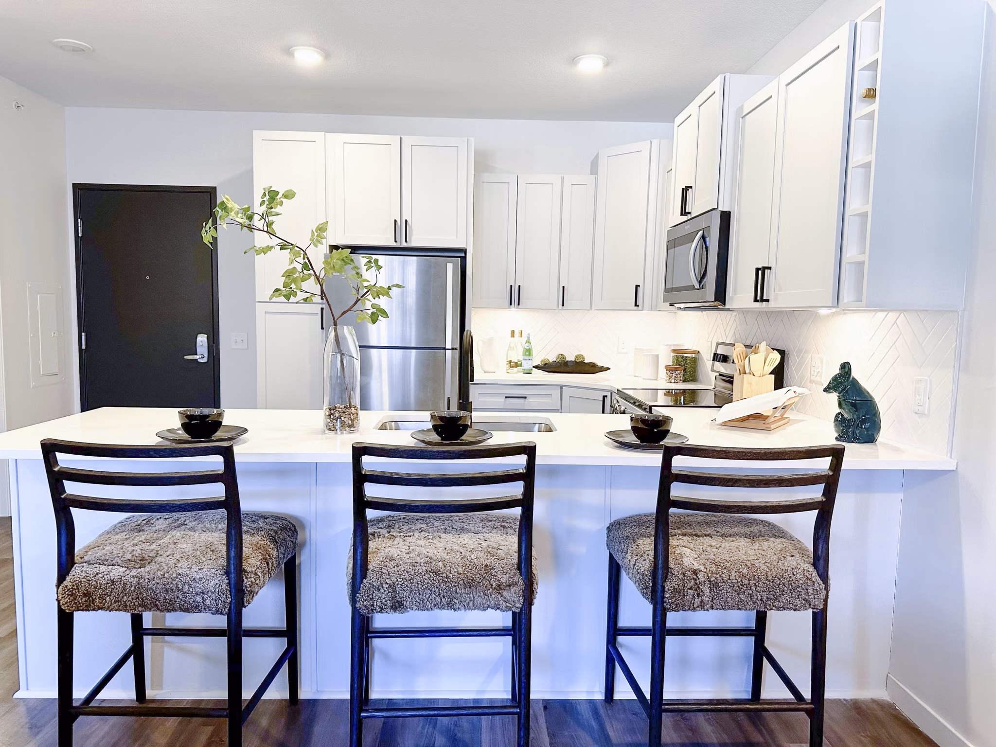 kitchen at 610 West Apartments