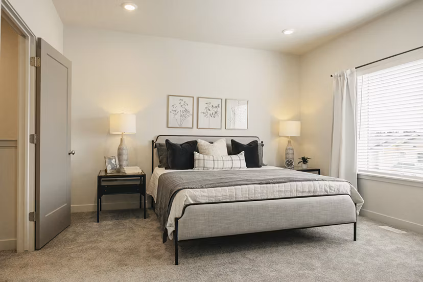 bedroom at Rise Apartments 