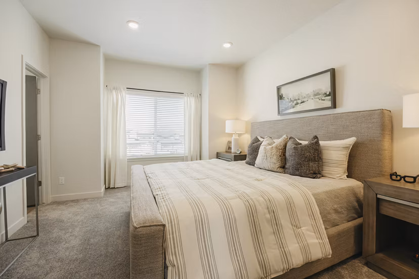 bedroom at Rise Apartments 