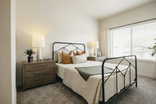 bedroom at Rise Apartments 
