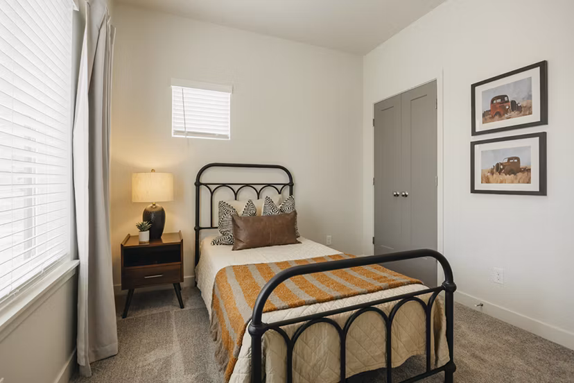 bedroom at Rise Apartments 