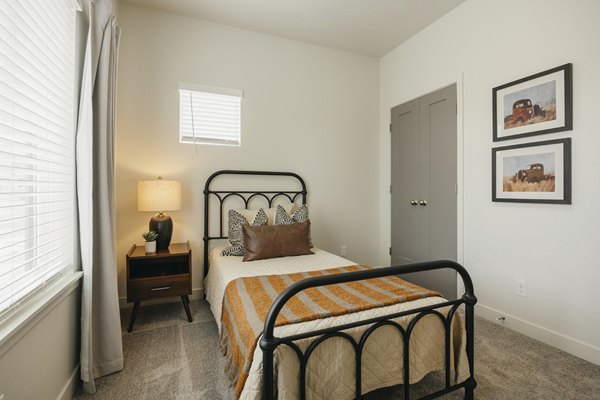 bedroom at Rise Apartments 
