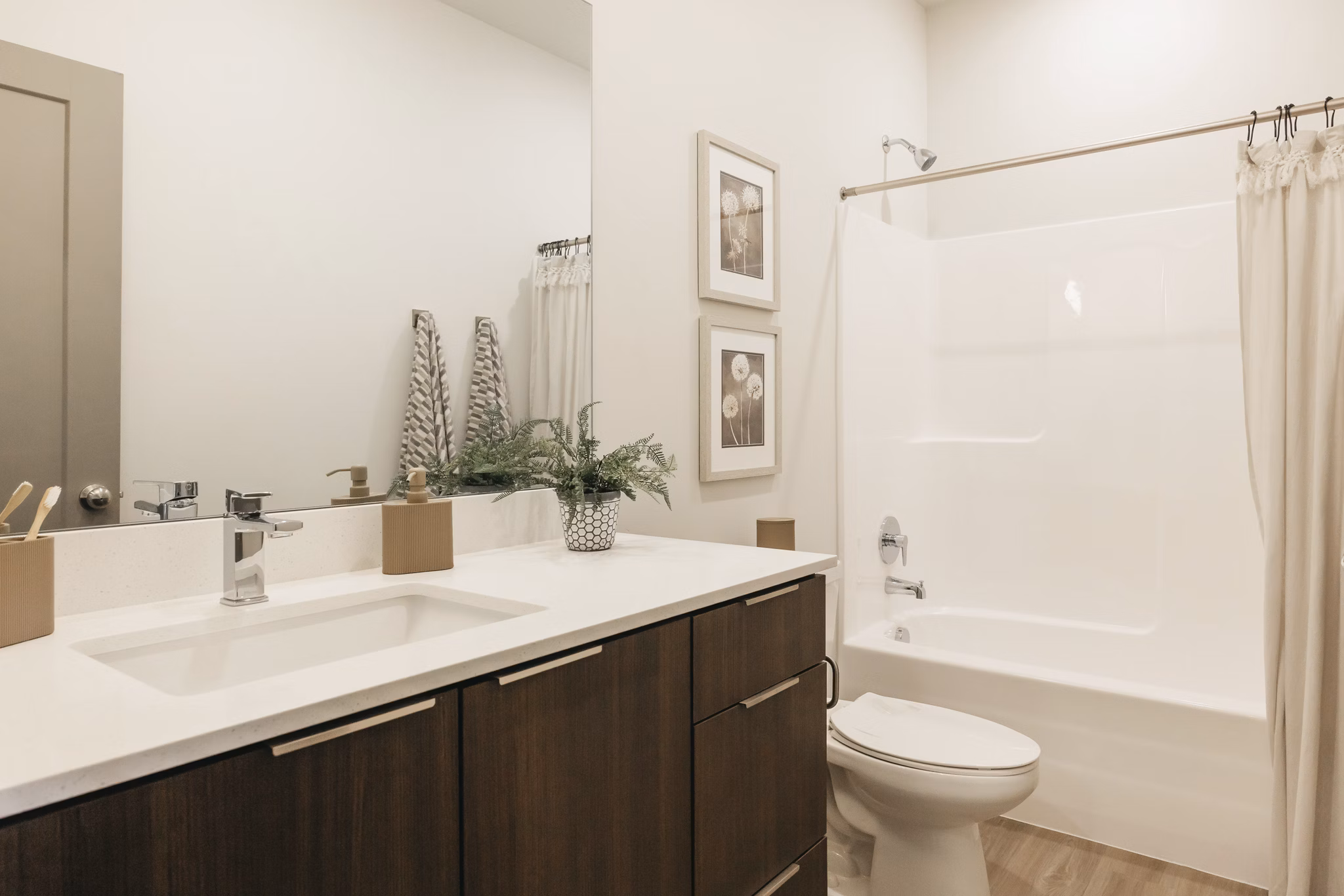 bathroom at Rise Apartments 