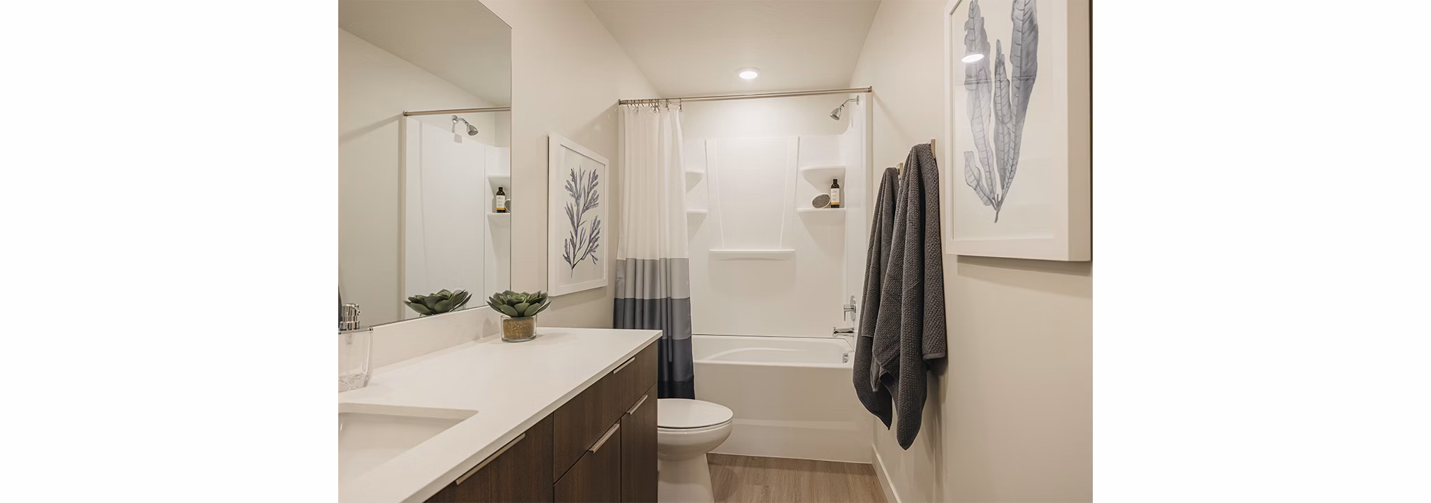 bathroom at Rise Apartments 