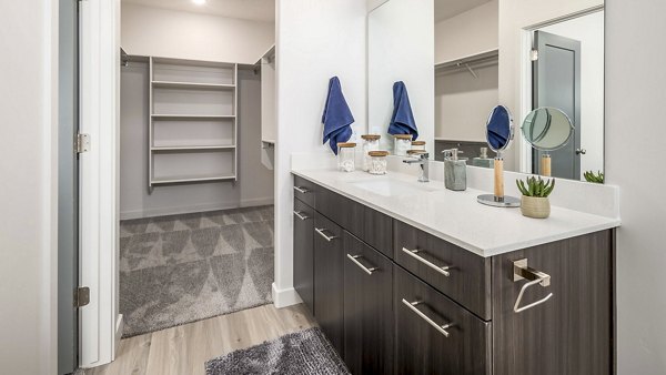 bathroom at Rise Apartments