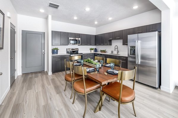 dining room and kitchen at Edendale Crossing Apartments
