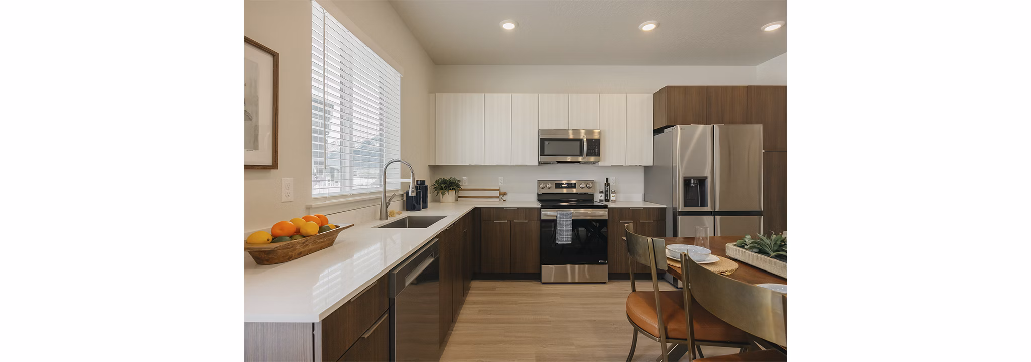 kitchen at Rise Apartments 