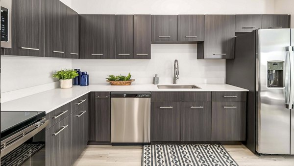 kitchen at Rise Apartments