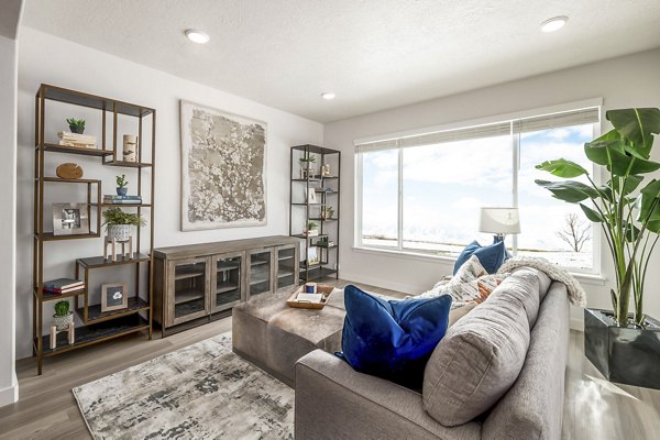 living room at Rise Apartments