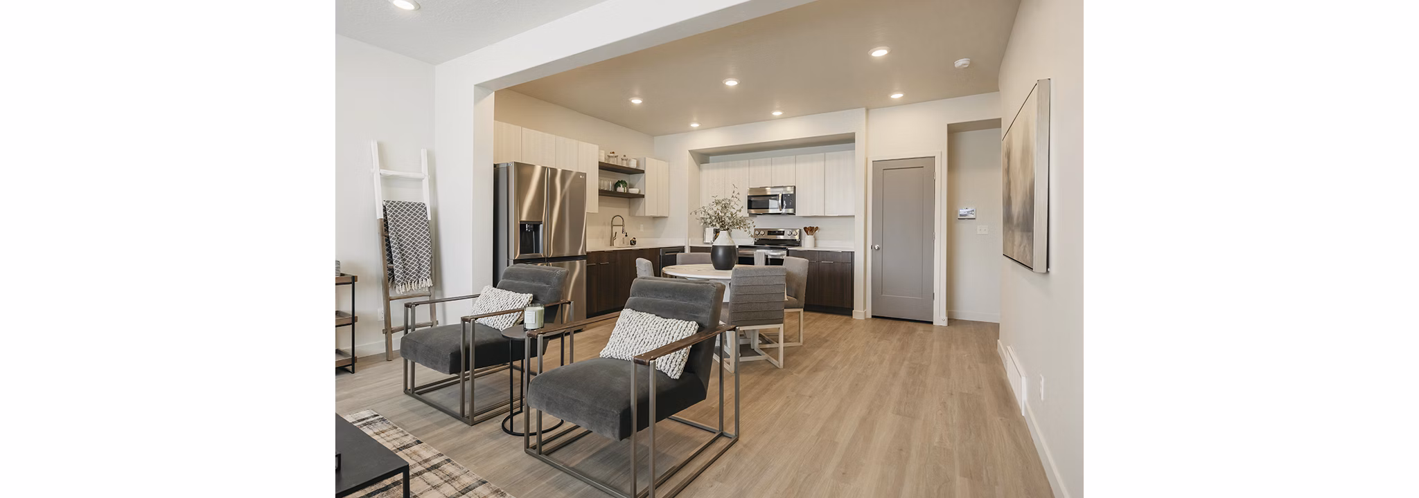living room at Rise Apartments 