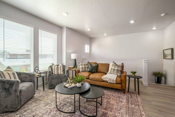 living room at Rise Apartments