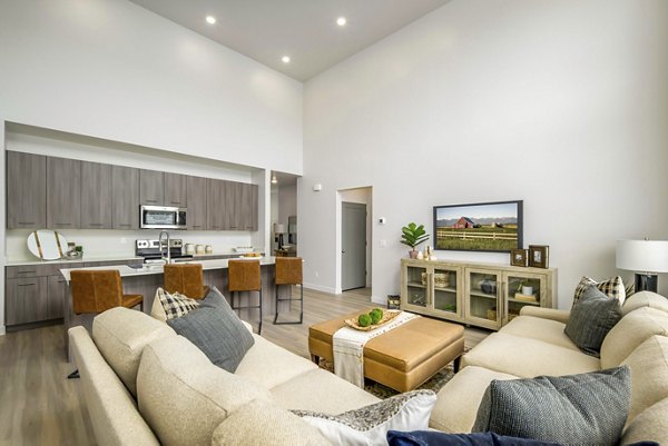 living room at Rise Apartments