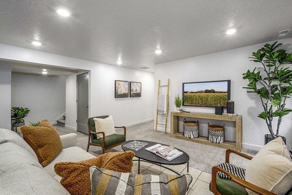 living room at Rise Apartments
