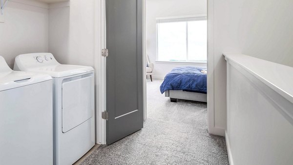 laundry room at Rise Apartments