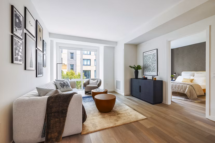 living room at The Reserve at Estuary Apartments 