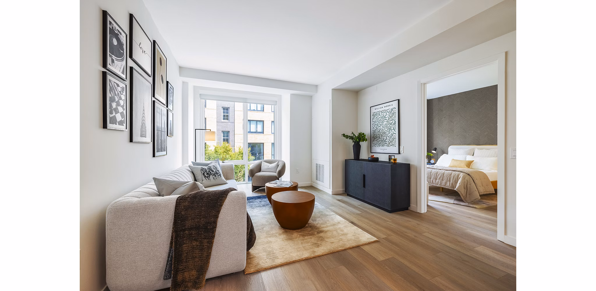 living room at The Reserve at Estuary Apartments 