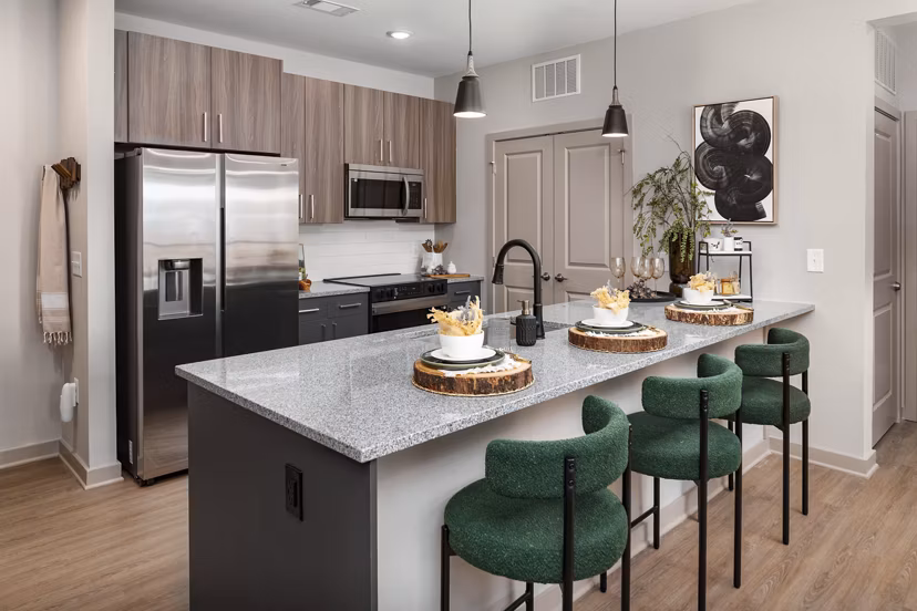 kitchen at Ava Oakwood Apartments 