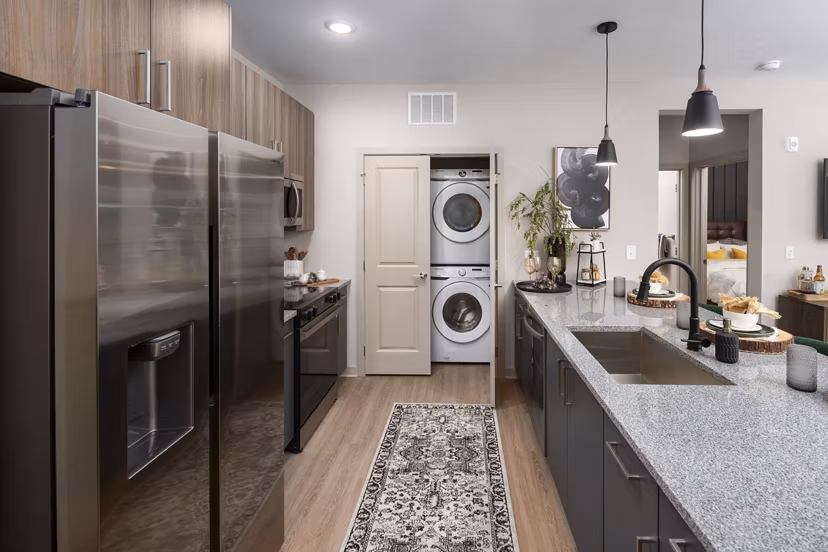 kitchen at Ava Oakwood Apartments 