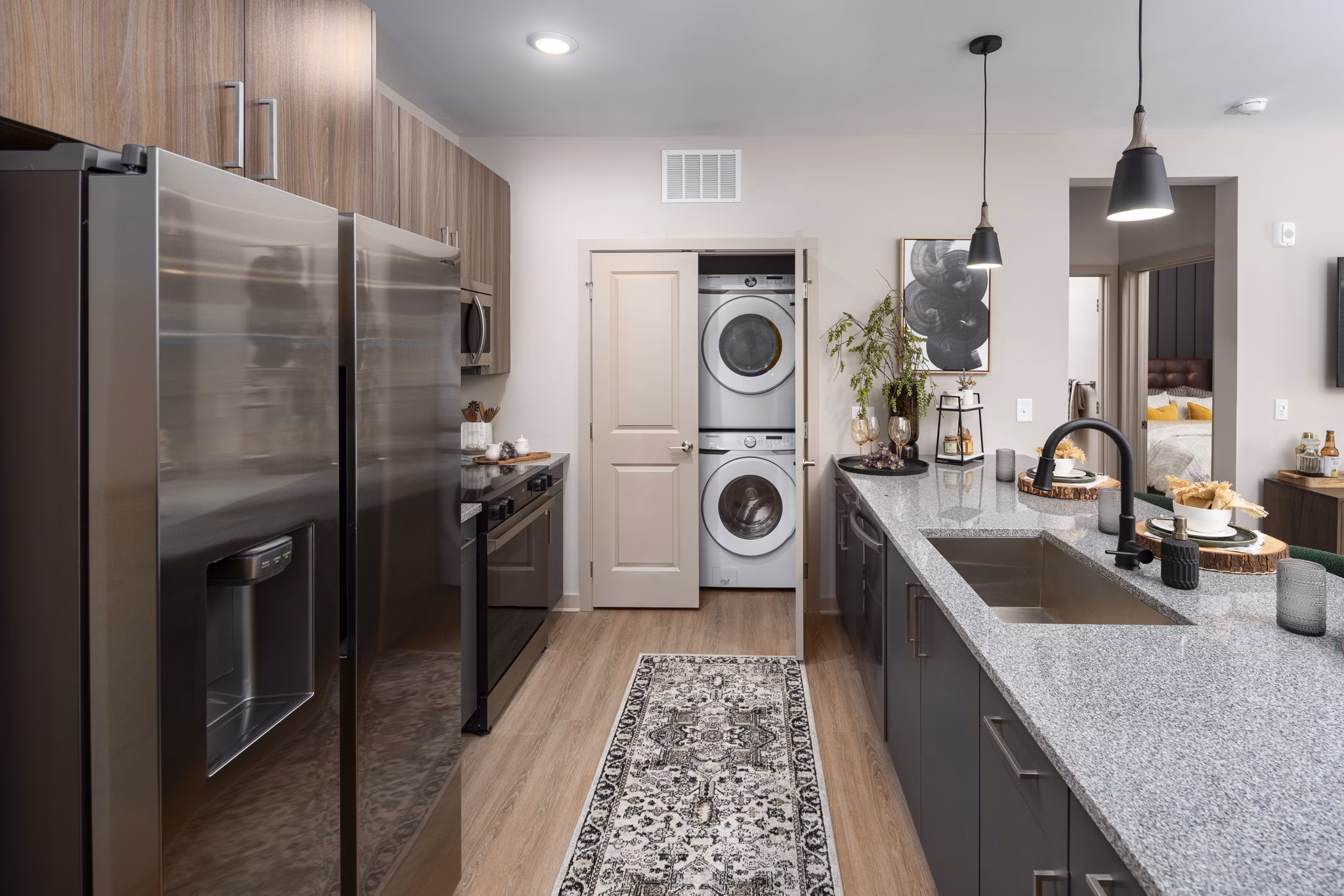 kitchen at Ava Oakwood Apartments 