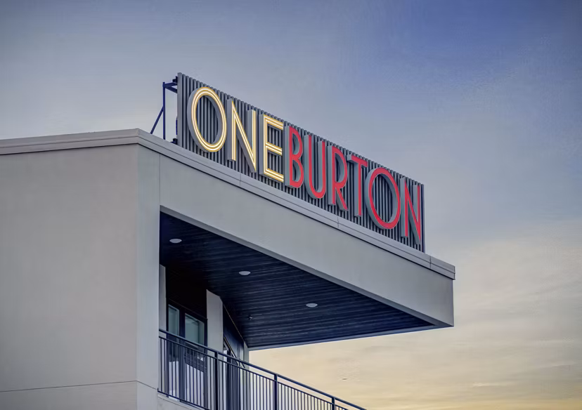 building/exterior at One Burton Apartments