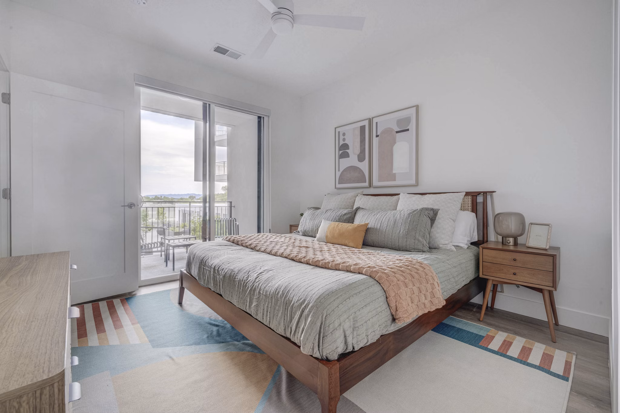 bedroom at One Burton Apartments 