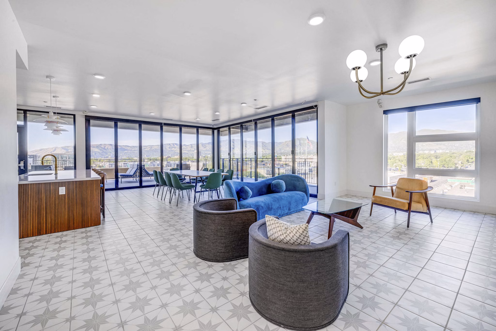clubhouse at One Burton Apartments