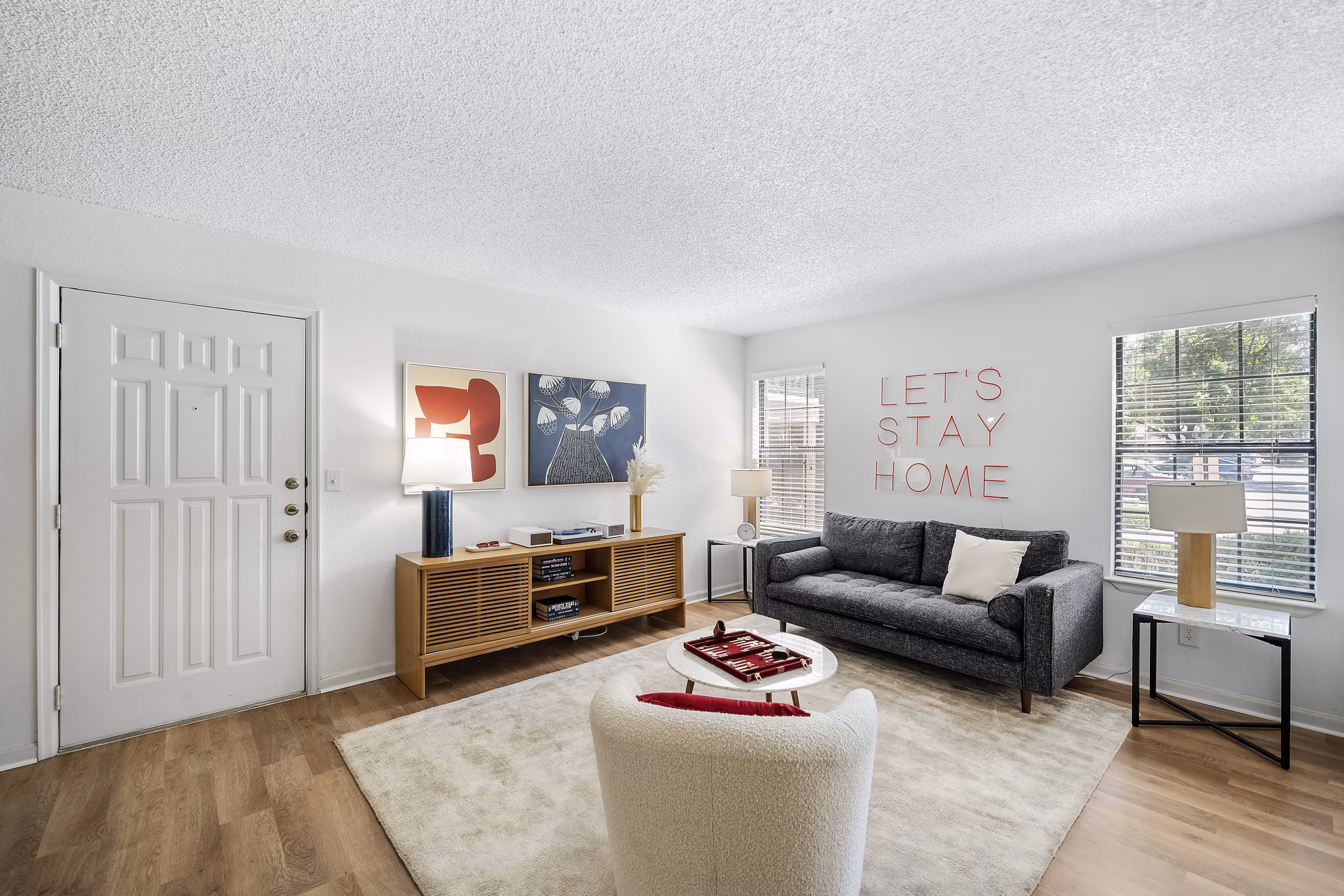 living room at Courtney Park Apartments