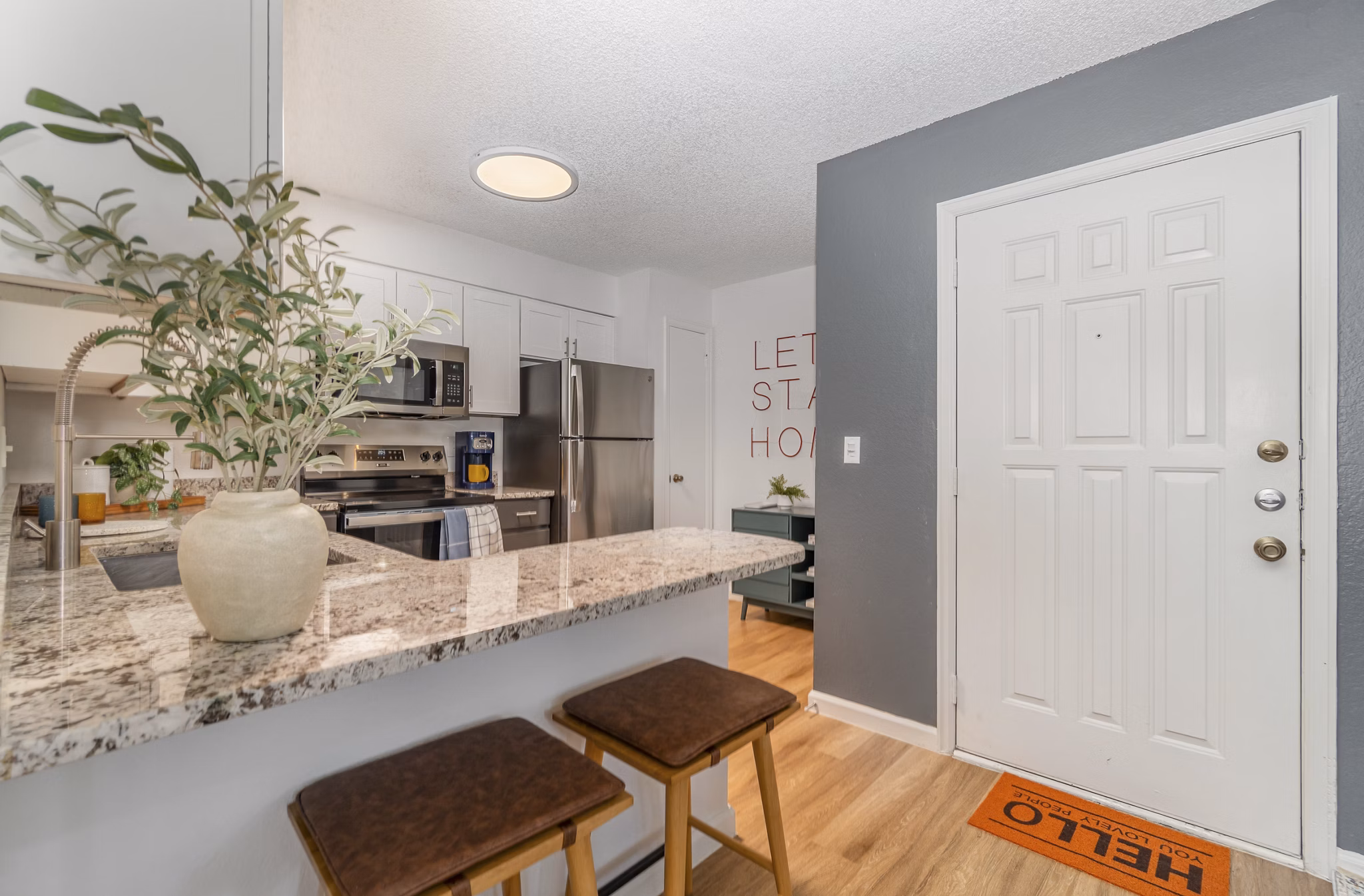living room at Courtney Park Apartments 