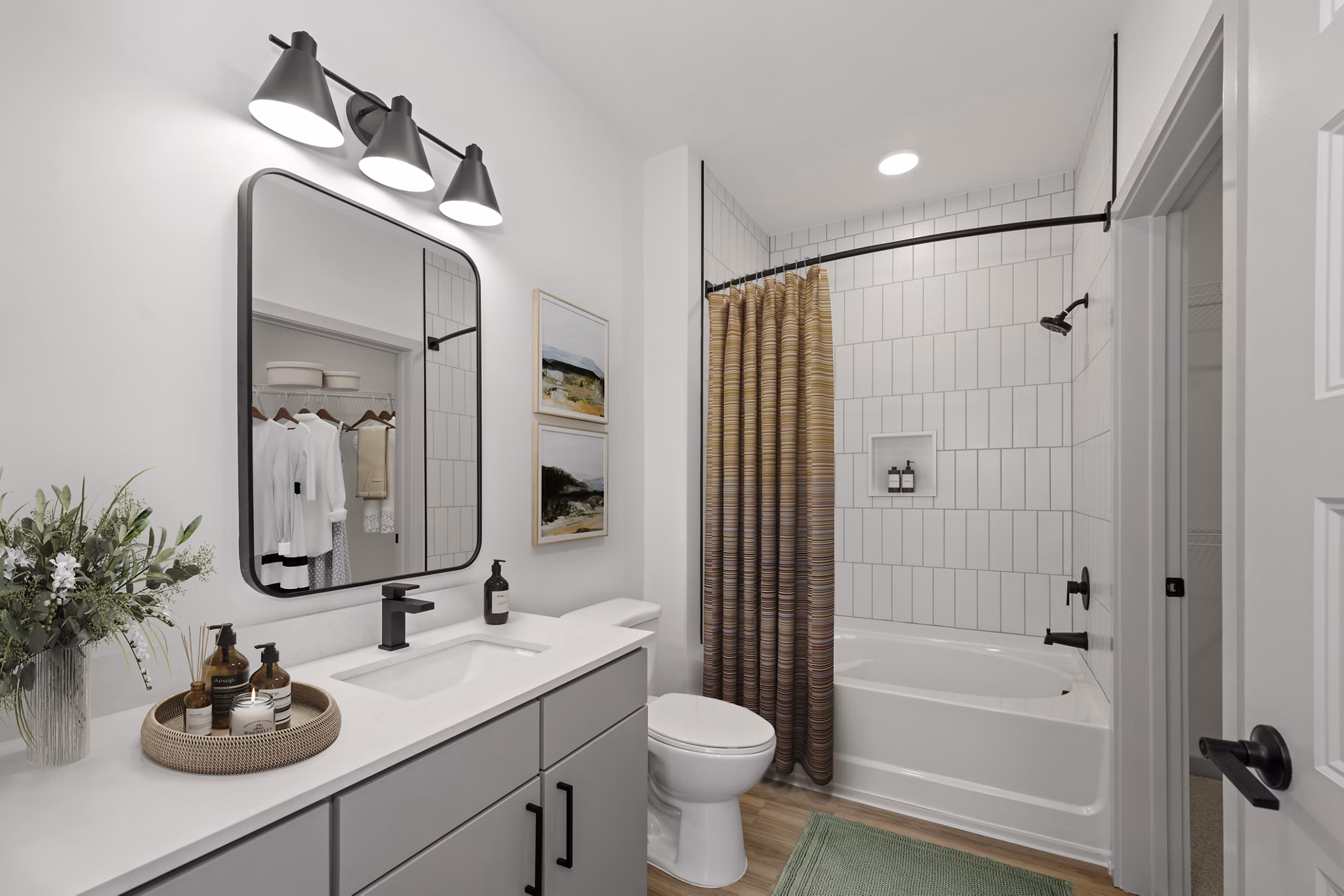 bathroom at Elan Capital Hills Apartments 