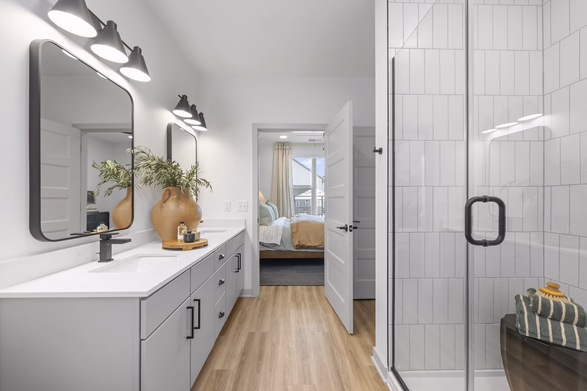 bathroom at Elan Capital Hills Apartments 