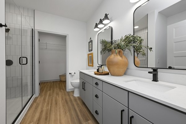 bathroom at Elan Capital Hills Apartments 